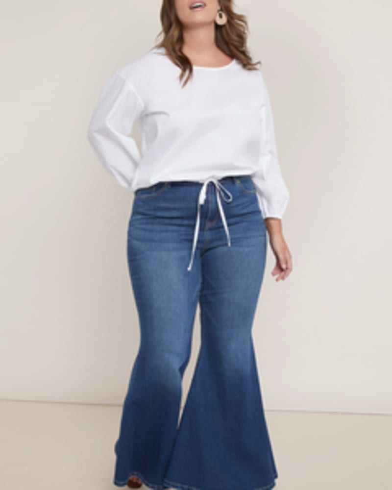 Plus size flare leg jeans clearance